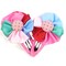 Wrapables Rainbow Ribbon Flower Hair Clips for Toddler Girl, Set of 5